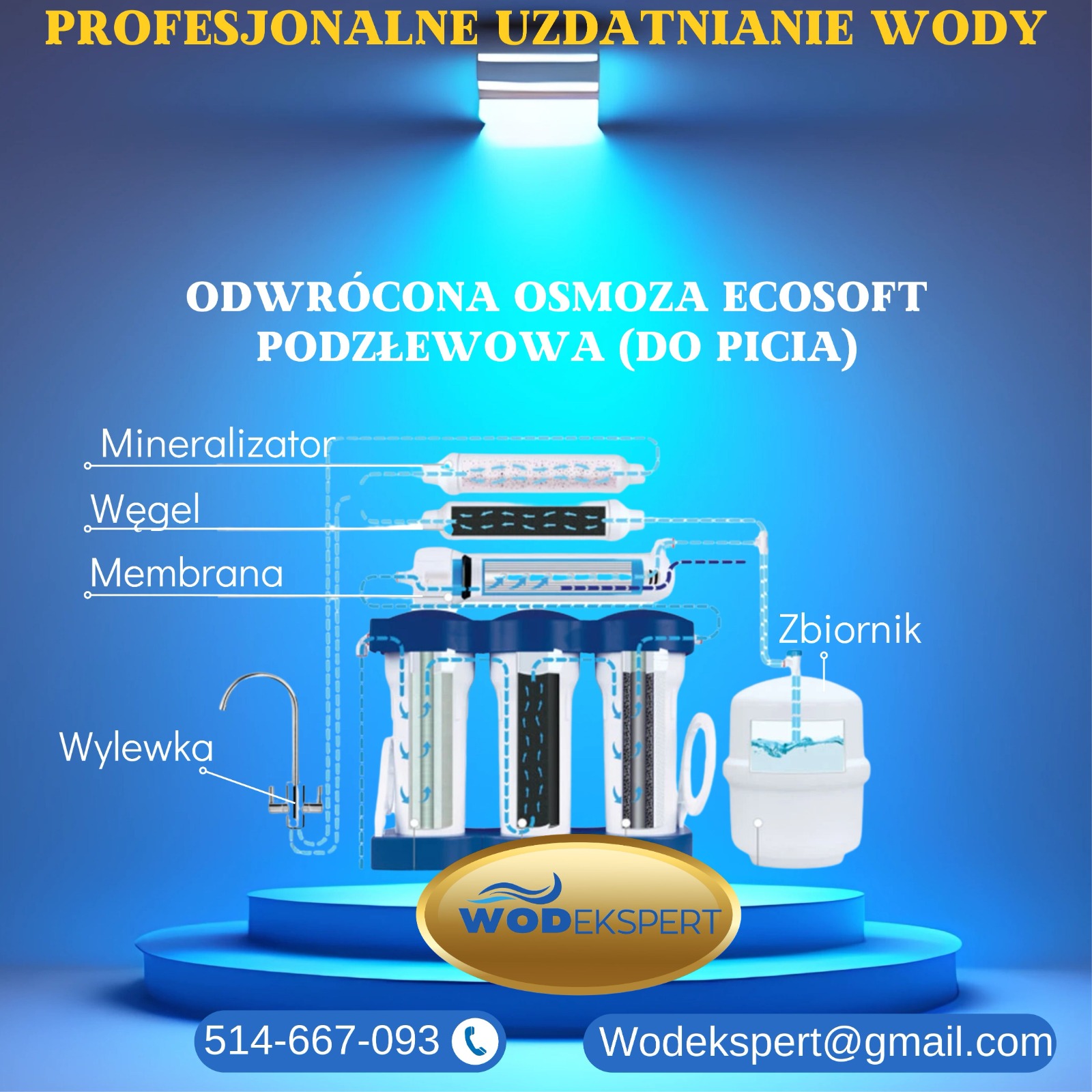 System uzdatniania wody - schemat techniczny 5 - معدات تنقية المياه الحديثة